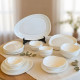 Opal Plate Set - 28 Pcs